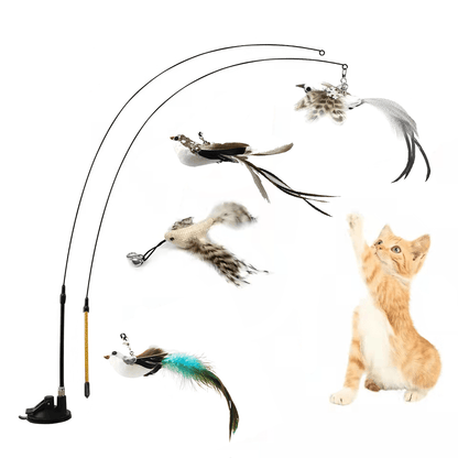 Interactive Bird Simulation Toy for Cats