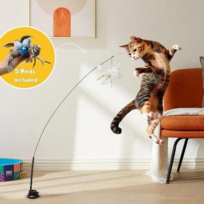 Interactive Bird Simulation Toy for Cats